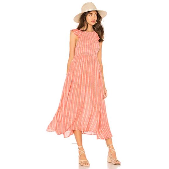 Free People Chambray Butterflies Midi Dress - Picture 2 of 10